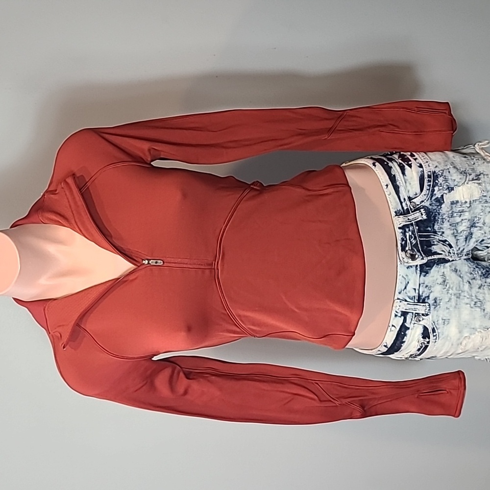 lululemon athletica Pink Fitted Long Sleeve Bodysuit